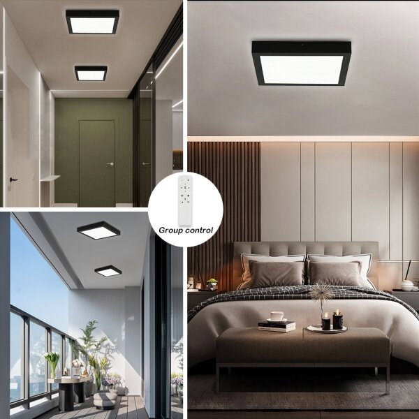 Brilagi-LED Stmívatelné koupelnové svítidlo FRAME SMART LED/24W/230V IP44 čer+DO