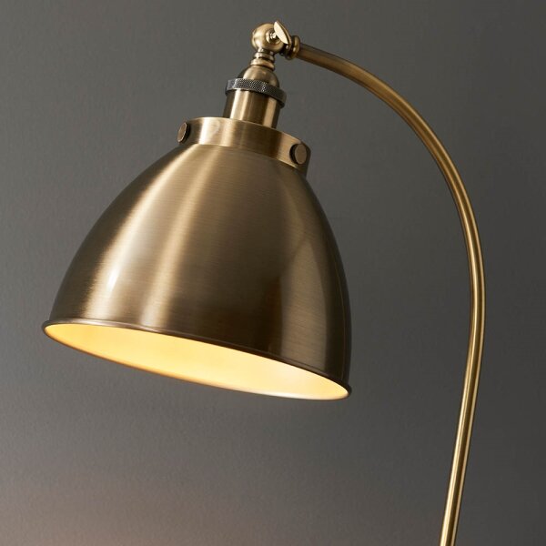 Endon 98748 - Stojací lampa FRANKLIN 1xE27/10W/230V mosaz/černá