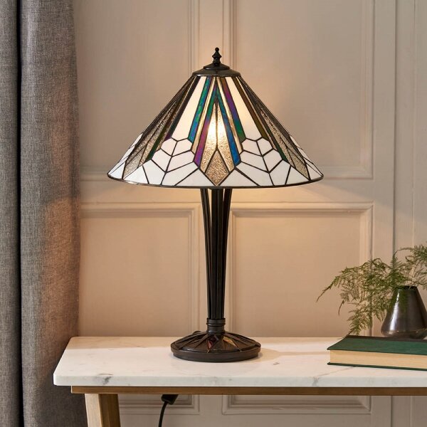 Endon 63939 - Stolní lampa Tiffany ASTORIA 2xE27/60W/230V pr. 40 cm