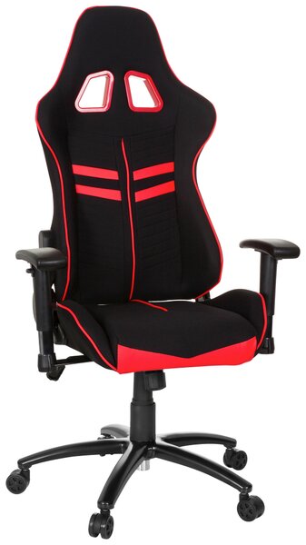 HERNÍ ŽIDLE, plochá tkanina, červená, černá MID.YOU - Online Only kancelářské židle, Online Only