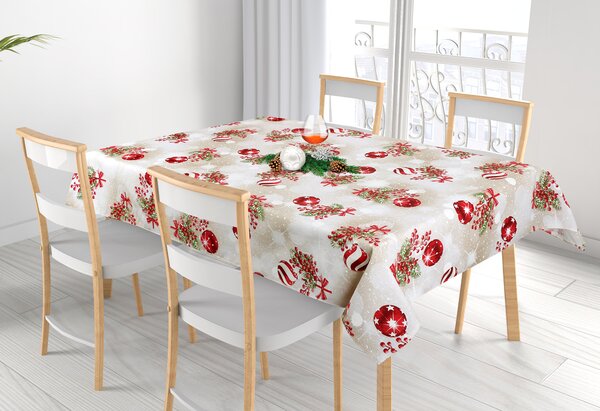 BELLATEX Ubrus VÁNOCE Červená, Béžová 70x70 cm