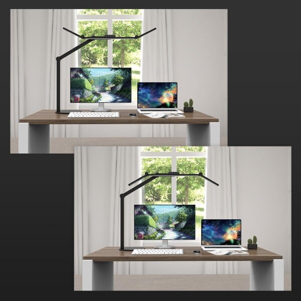 LED Stmívatelná dotyková stolní lampa LED/24W/230V 3000-6500K CRI 92 černá