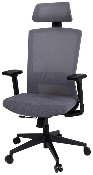 OTOČNÁ ŽIDLE, síťovina, plochá tkanina, šedá, černá MID.YOU - Online Only kancelářské židle, Online Only
