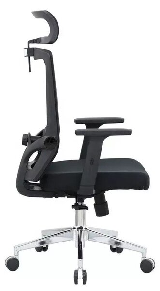 Kancelářská ergonomická židle Neoseat BRENDA — černá, nosnost 150 kg