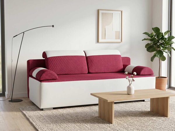 Rozkládací pohovka Iddo - Lux 16/Bílá Soft