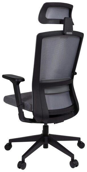 OTOČNÁ ŽIDLE, síťovina, plochá tkanina, šedá, černá MID.YOU - Online Only kancelářské židle, Online Only
