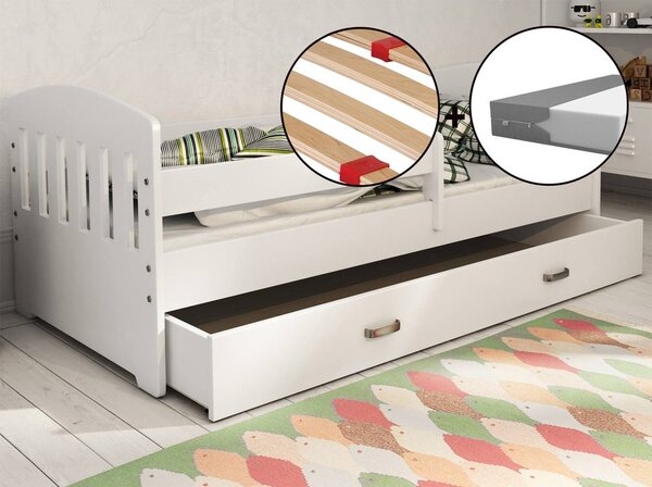 Magnat Set dětská postel Micky 6 80x160 cm + matrace + rošt