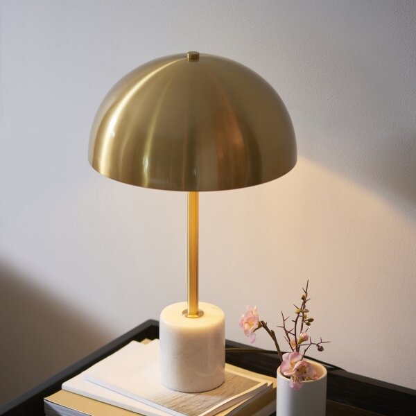Endon 114210 - Stolní lampa BERTOIA 1xE14/7W/230V mosaz