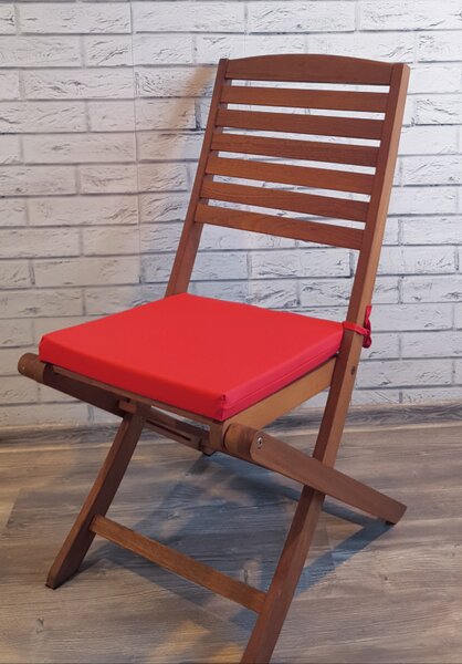 Zahradní podsedák na židli GARDEN color červená 40x40 cm Mybesthome
