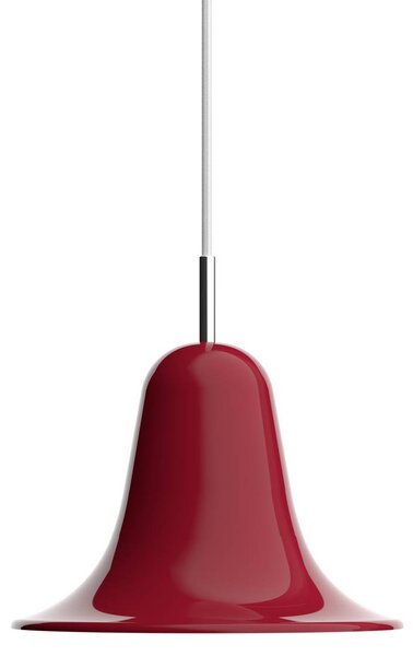 Verpan VERPAN závěsné světlo Pantop, třešňově červené, Ø 23 cm, kov, E14, stmívatelný, Červená, Obývací pokoj / jídelna, kov, Design