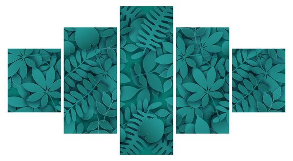 Obraz listů (125x70 cm)
