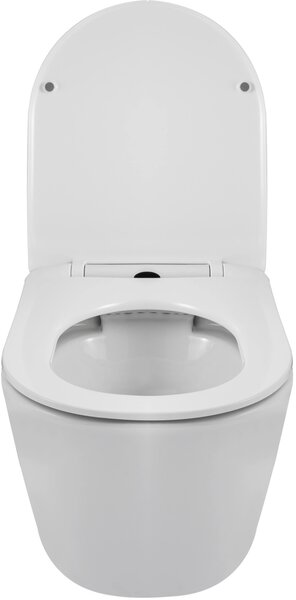 Balneo Luxa wc mísa se sedátkem s pomalým sklápěním závěsná bez splachovacího kruhu bílá G0101010101-1