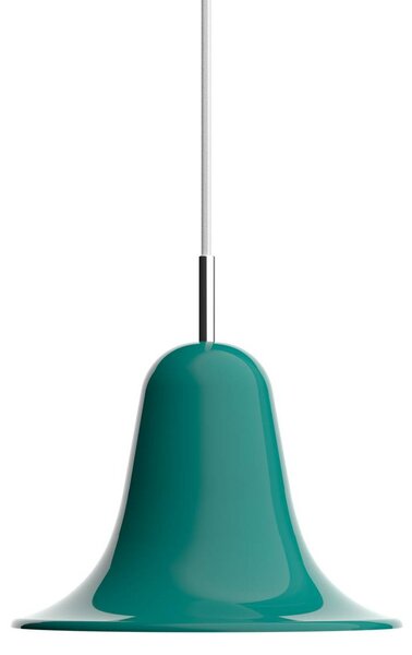 Verpan VERPAN závěsné světlo Pantop, tmavě modrozelené, Ø 23 cm, stmívatelný, Zelená, Obývací pokoj / jídelna, kov, Design