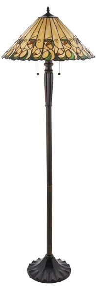 Endon 64192 - Stojací lampa Tiffany JAMELIA 2xE27/60W/230V pr. 50 cm