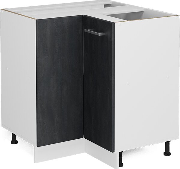 Rohová skříňka Vicco R-Line Černý beton 75.6 cm bez pracovní desky, Model 47631