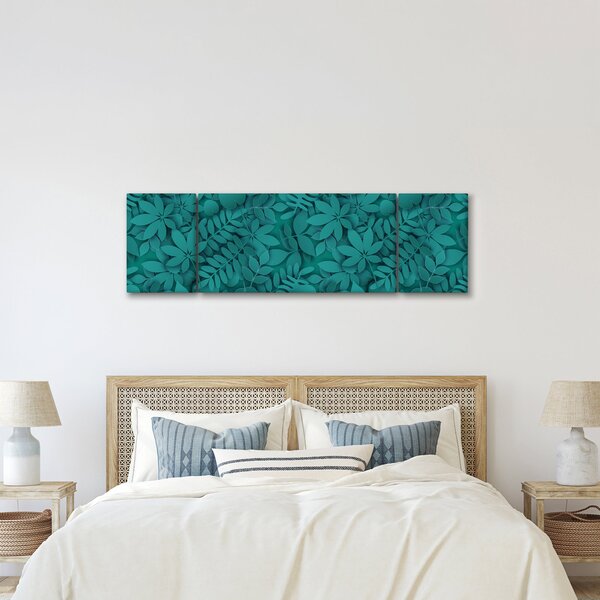 Obraz listů (170x50 cm)