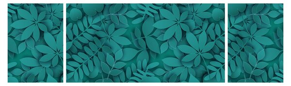 Obraz listů (170x50 cm)