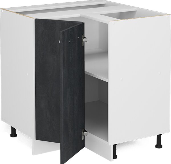 Rohová skříňka Vicco R-Line Černý beton 75.6 cm bez pracovní desky, Model 47631