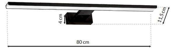 Nástěnné LED svítidlo Shine1, 1x LED 15w, 4000k, (80 cm), b