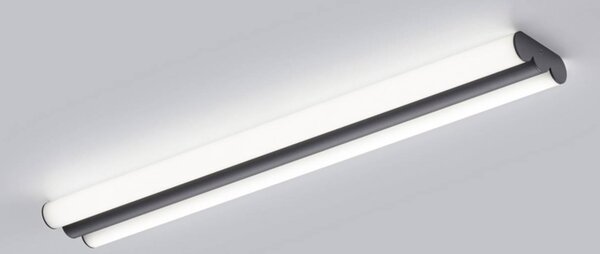 Helestra LED zrcadlová lampa LOOM, délka 60 cm, černá, IP44, Černá, Koupelna, kov