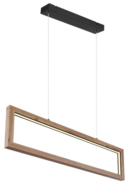 Globo 67287H - LED Lustr na lanku MANDERA LED/24W/230V hnědá