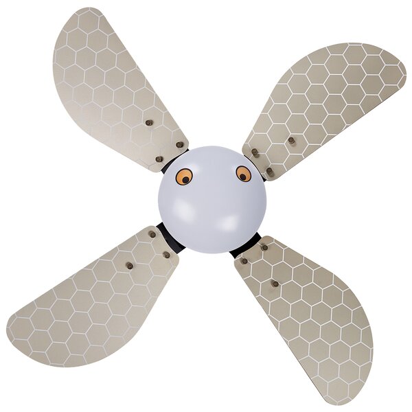 Stropní ventilátor se světlem DOLORES LED Žlutá