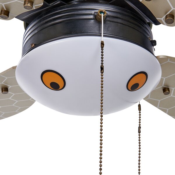 Stropní ventilátor se světlem DOLORES LED Žlutá