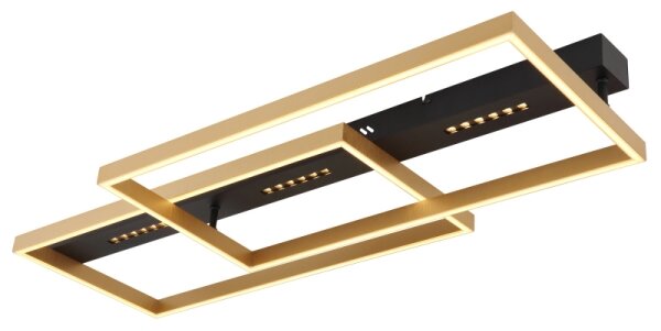 Globo 48461-54 - LED Stropní svítidlo LUFFY LED/54W/230V černá/zlatá