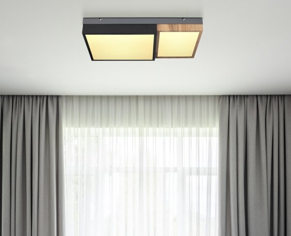 Globo 67286-30 - LED Stropní svítidlo GUNDI LED/30W/230V hnědá/černá