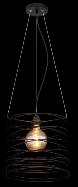 Globo 15640H - Lustr na lanku TILLY 1xE27/60W/230V černá