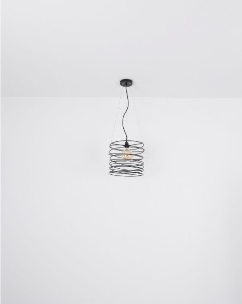 Globo 15640H - Lustr na lanku TILLY 1xE27/60W/230V černá