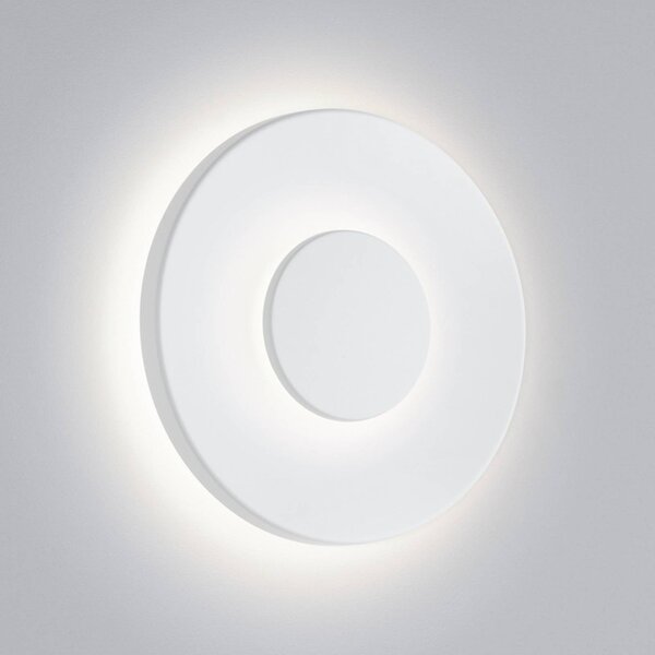 Helestra LED venkovní nástěnné svítidlo BUD, stmívatelné, bílá, IP65, stmívatelný, Bílá / opál, Hliník, Moderní