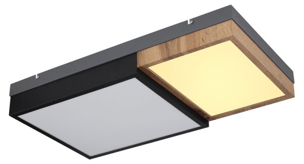 Globo 67286-30 - LED Stropní svítidlo GUNDI LED/30W/230V hnědá/černá