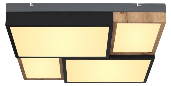 Globo 67286-50 - LED Stropní svítidlo GUNDI LED/50W/230V hnědá/černá