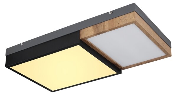 Globo 67286-30 - LED Stropní svítidlo GUNDI LED/30W/230V hnědá/černá