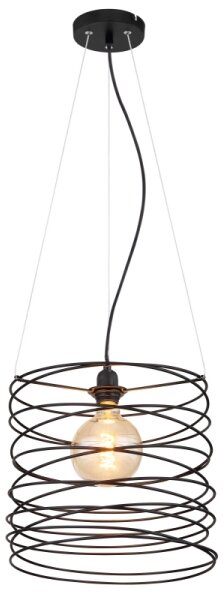 Globo 15640H - Lustr na lanku TILLY 1xE27/60W/230V černá