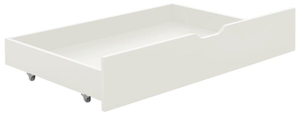 Rám postele se 2 zásuvkami bílý masivní borovice 90 x 200 cm 322155
