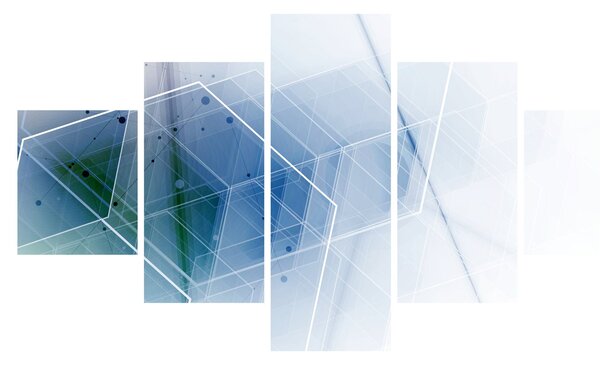 Obraz - Geometrické útvary (125x70 cm)