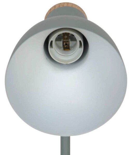Nordlux Stolní lampa Devone, prachově zelená, výška 43 cm, kov, Zelená, Dětský pokoj, kov, Skandinávský