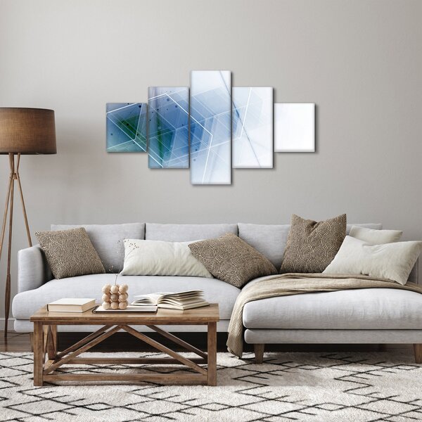 Obraz - Geometrické útvary (125x70 cm)