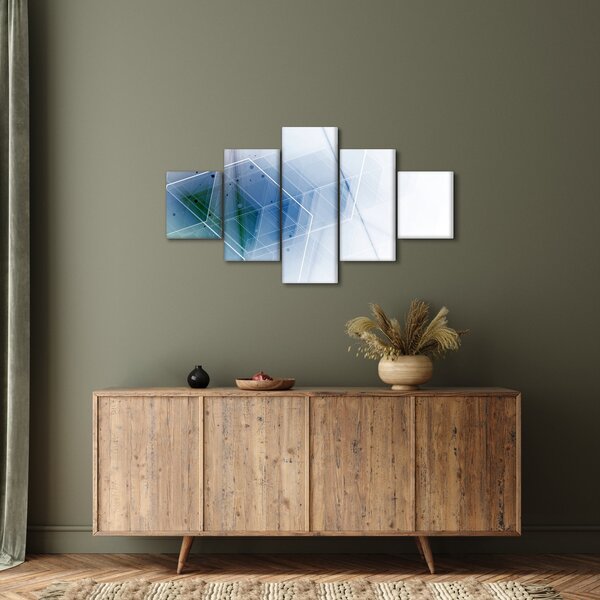 Obraz - Geometrické útvary (125x70 cm)