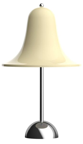 Verpan VERPAN LED stolní lampa Pantop na baterie, krémově bílá, výška 30 cm, stmívatelný, Krémová / jantar, Obývací pokoj / jídelna, Plast, Design