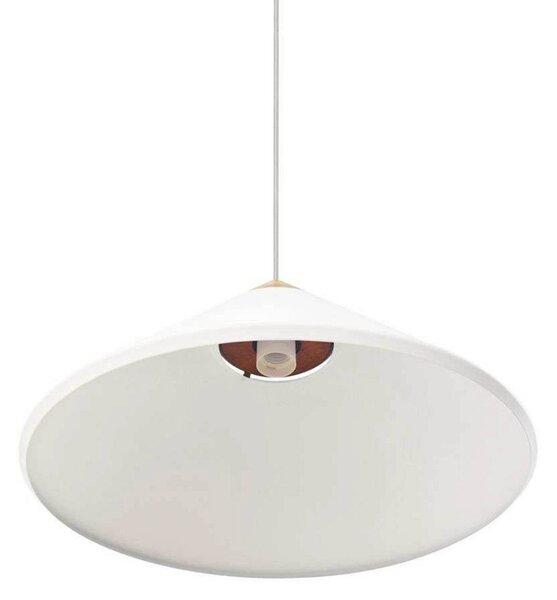 DFTP by Nordlux Závěsné světlo Kinto, bílé, Ø 40 cm, kov, stmívatelný, Bílá / opál, Obývací pokoj / jídelna, kov, Skandinávský