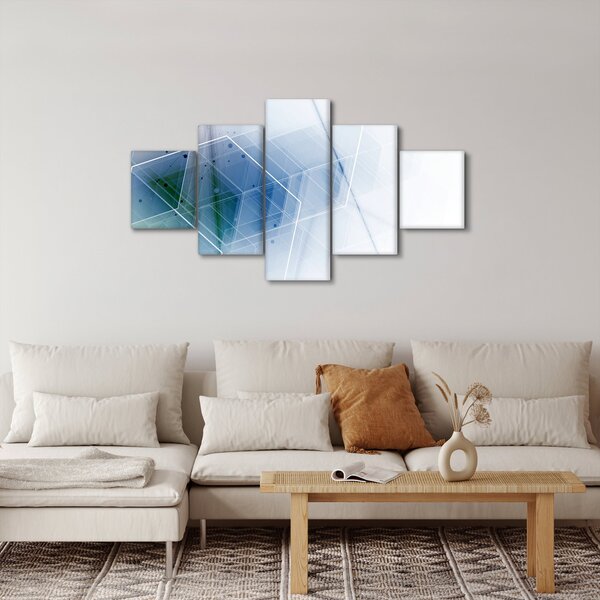Obraz - Geometrické útvary (125x70 cm)