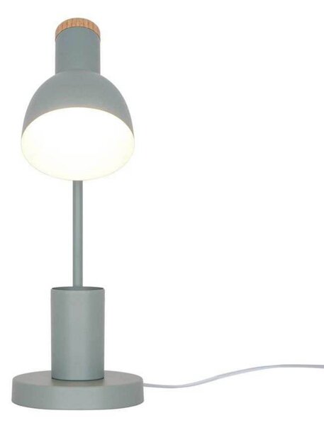 Nordlux Stolní lampa Devone, prachově zelená, výška 43 cm, kov, Zelená, Dětský pokoj, kov, Skandinávský