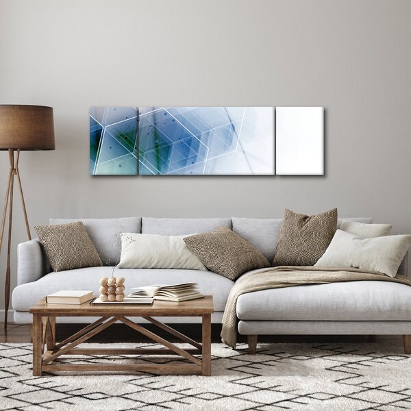 Obraz - Geometrické útvary (170x50 cm)