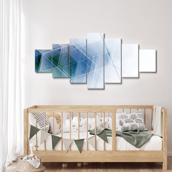 Obraz - Geometrické útvary (210x100 cm)