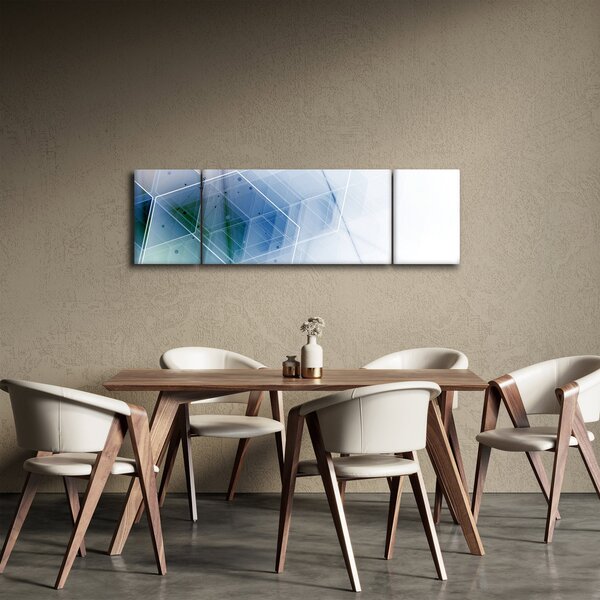 Obraz - Geometrické útvary (170x50 cm)