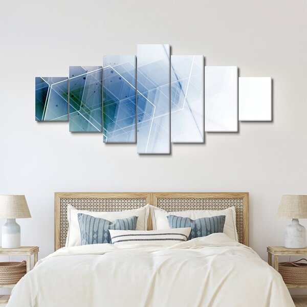 Obraz - Geometrické útvary (210x100 cm)