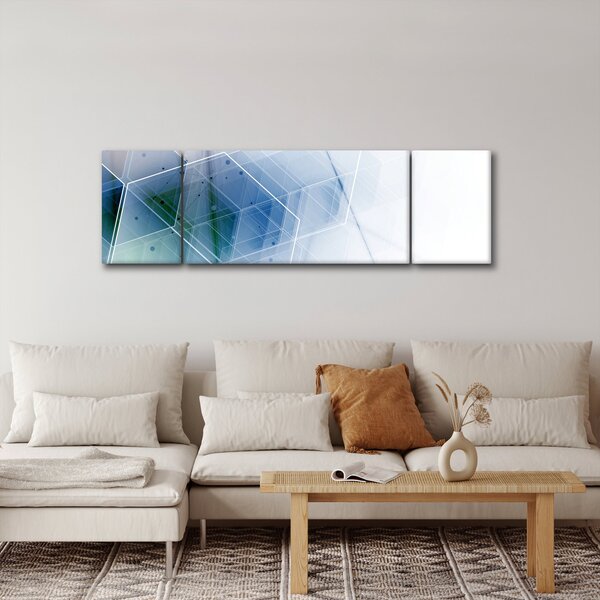 Obraz - Geometrické útvary (170x50 cm)